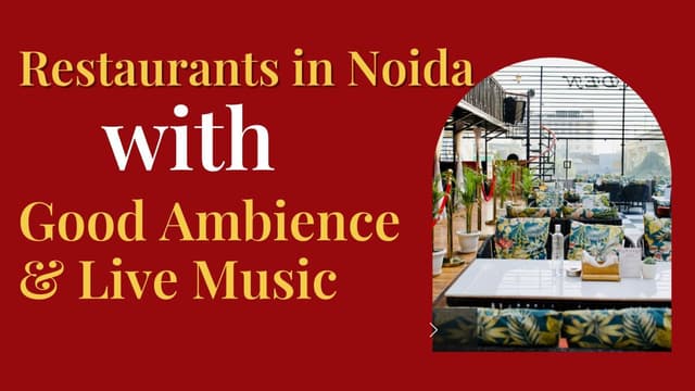 20 Best Restaurants in Noida with Good Ambience and Live Music