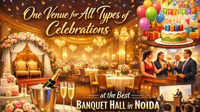 One Venue for All Types of Celebrations at the Best Banquet Hall in Noida